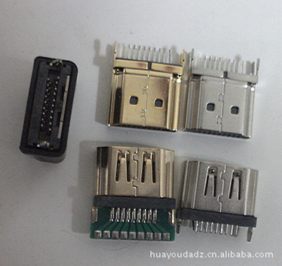 高清MINI HDMI公頭/數(shù)碼相機(jī)線專用連接器/HDMI C-type夾板插頭全解析